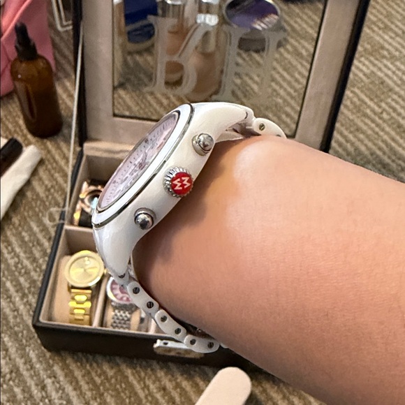 Michele White Chronograph Timepiece